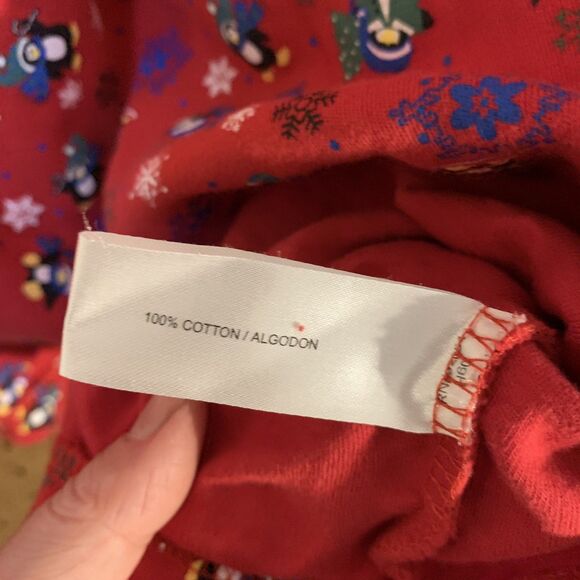 VTG Christmas Sweater Turtleneck Carolyn Taylor Red Penguin XL 90s Mom Snowflake - Picture 6 of 6